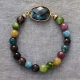 LuminaGlow Labradorite Bracelet — Handmade Natural Stone
