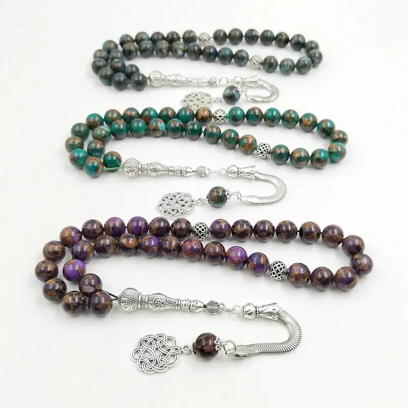 Tasbih misbaha semi precious stone muslim gift
