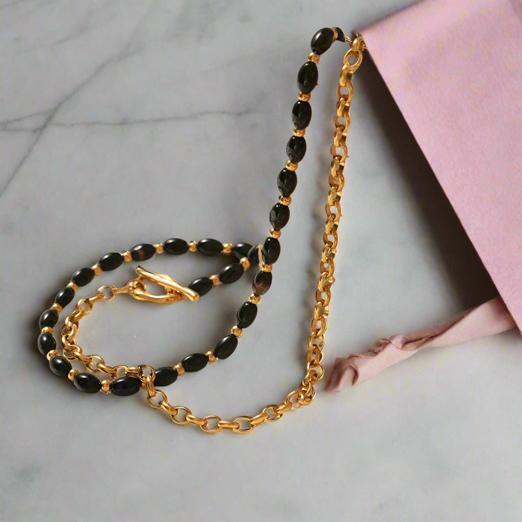 Healing crystal jewelry gold-plated agate necklace