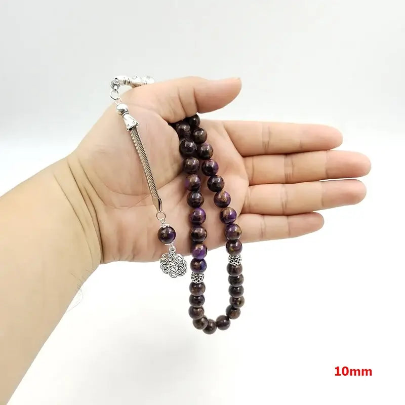 Tasbih misbaha semi precious stone muslim gift