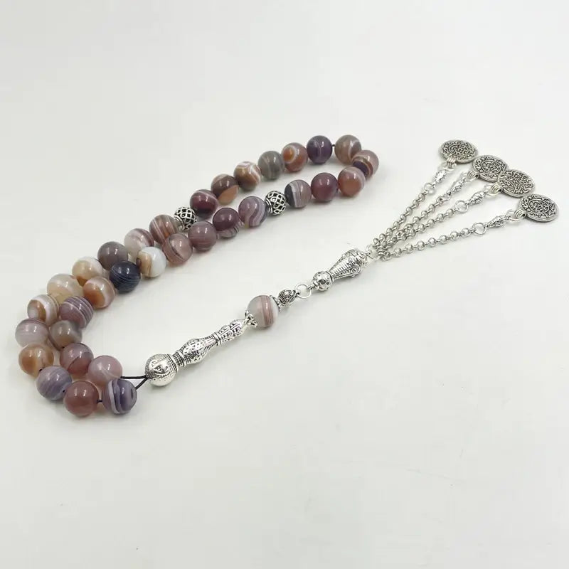 Tasbih misbaha semi precious stone muslim gift