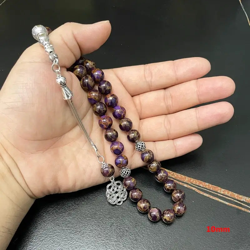 Tasbih misbaha semi precious stone muslim gift