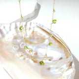 RenewGlow Peridot Choker — 14K Gold Filled