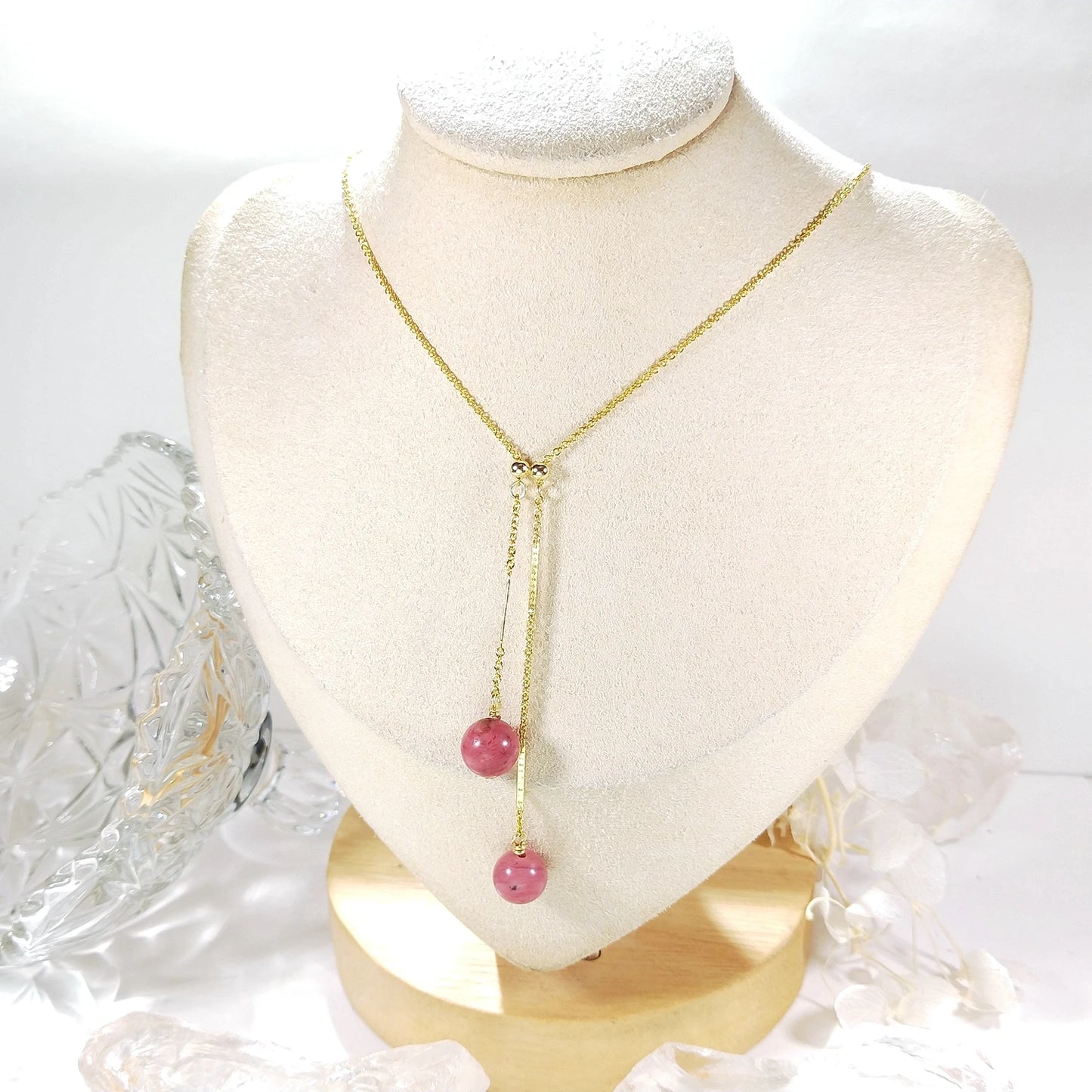 GoldenHarmony Healing Gems Necklace — 14K Gold Filled