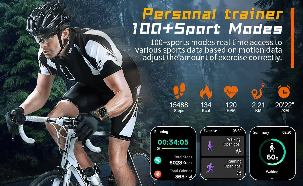 Military Fitness Tracker gps smartwatch