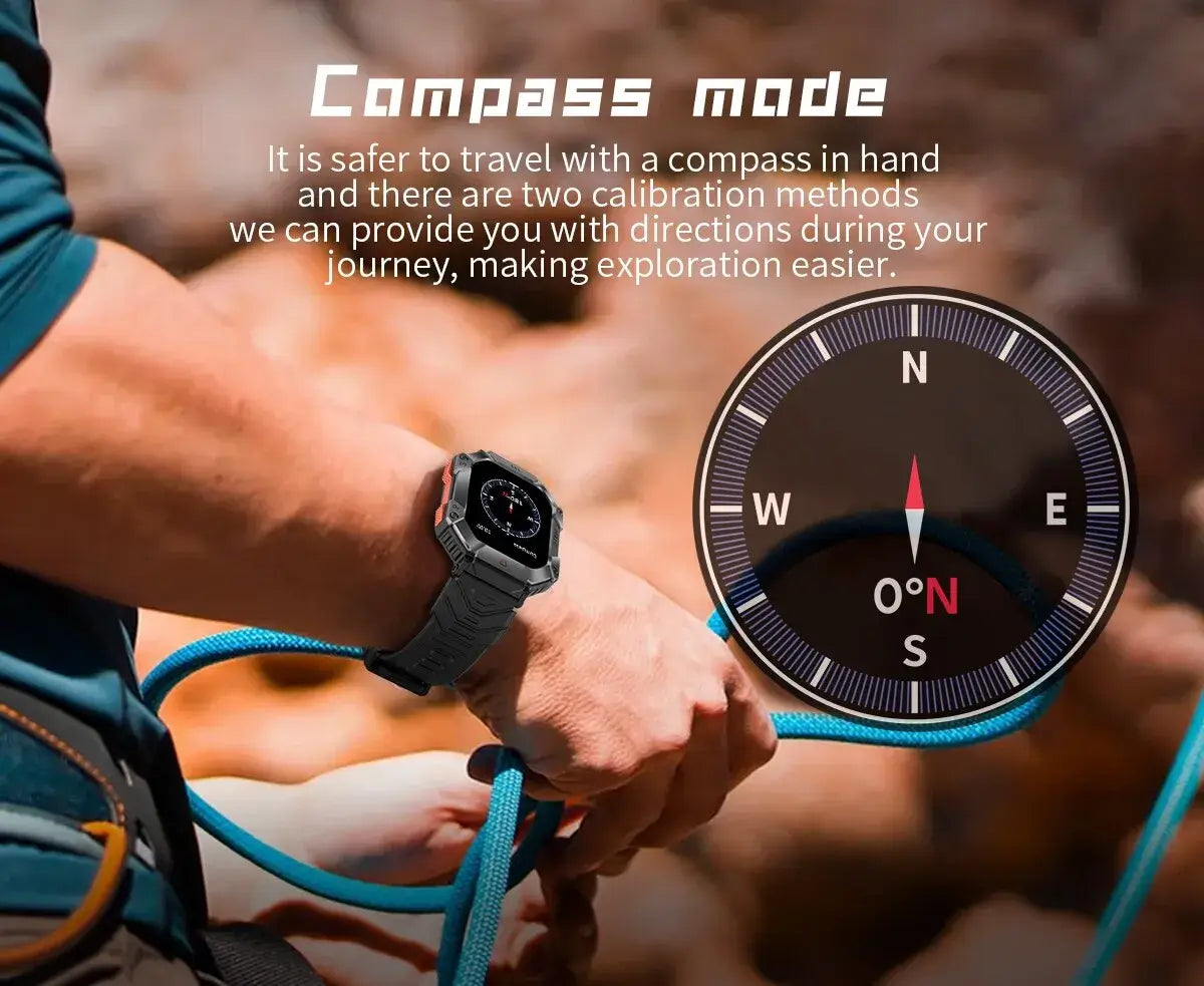 Military Fitness Tracker gps smartwatch