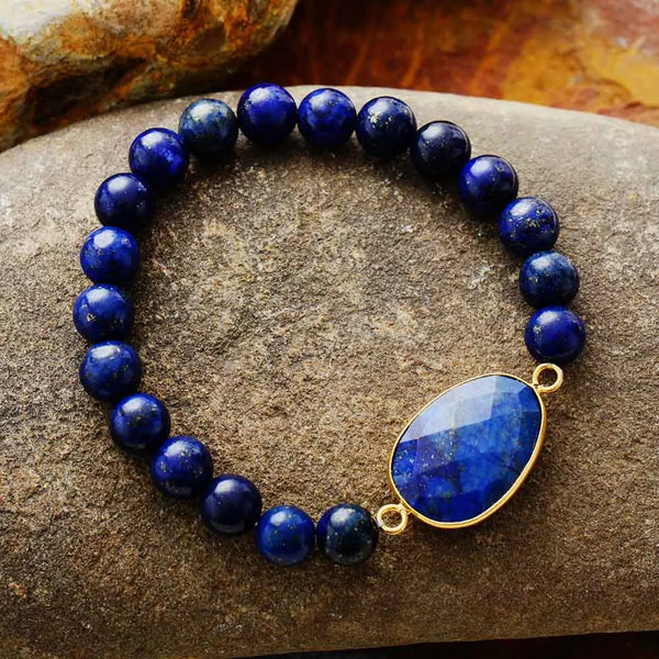 InsightStone Lapis Lazuli Bracelet — Handmade Intuition & Clarity