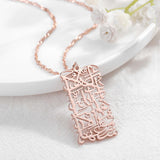 Alhamdouillah Necklace Rose Gold islamic jewelry
