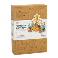 Pumpkin Carriage Wooden Puzzle Music Box