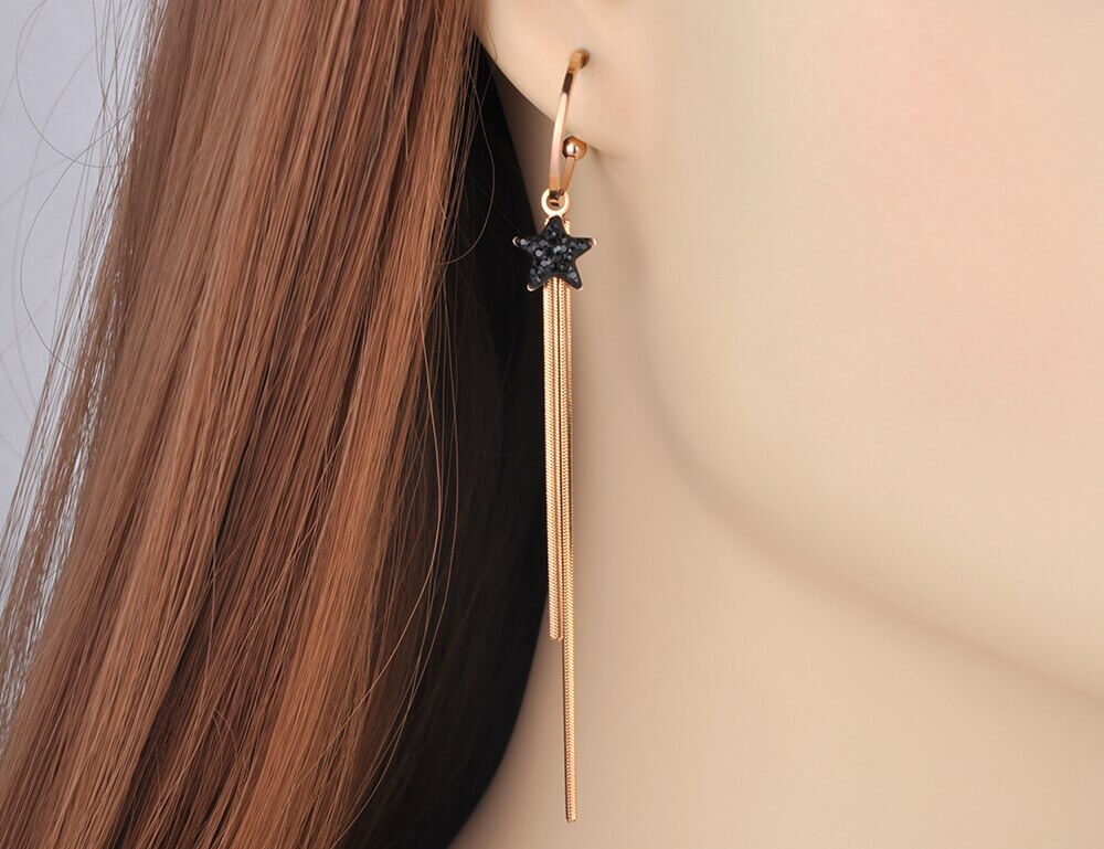 Moon Star tassel party eid earring gift for her