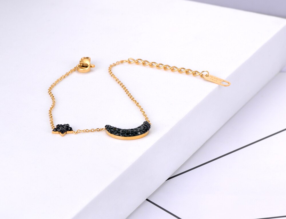 Black Moon Star jewelry set mother day gift for her