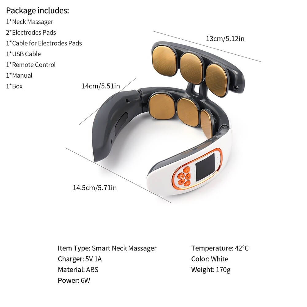 Neck and back massager acupuncture device gift