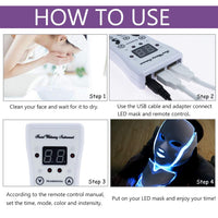 led facial therapy home spa mother day gift