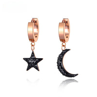 moon star jewelry earring mother gift for her 