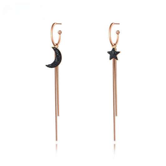 Moon Star tassel party eid earring gift for her