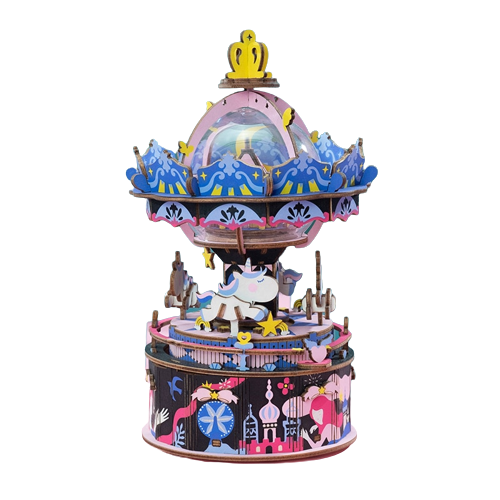 Boîte à musique puzzle en bois Nuit étoilée