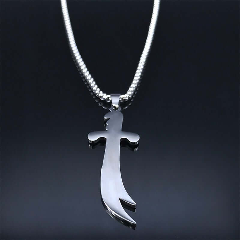 Iman Ali Sword necklace islamic jewelry