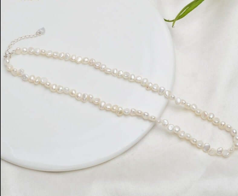 Freshwater pearl 925 sterling silver chocker