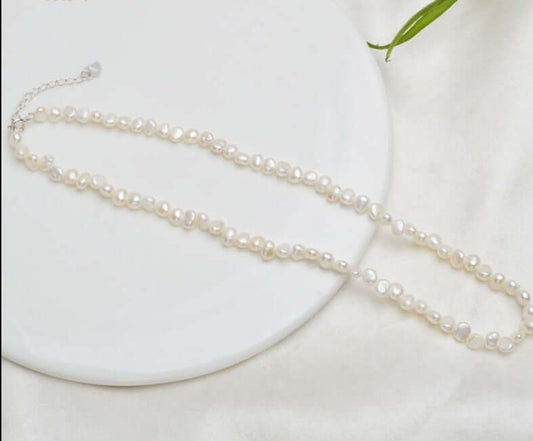 Freshwater pearl 925 sterling silver chocker