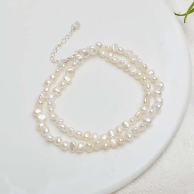 Freshwater pearl 925 sterling chocker
