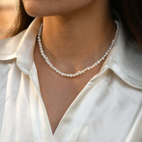Freshwater pearl 925 sterling silver white