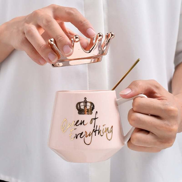 Queen luxury mug gift pink