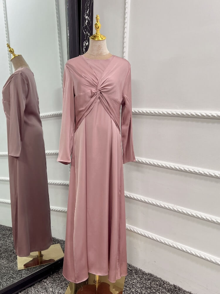 Collection chic à devant croisé beige/rose