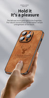 Iphone leather phone case gift for him