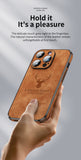 Iphone leather phone case gift for him