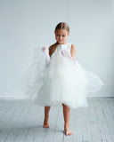 party dress little girl white
