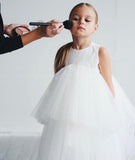 party dress little girl white