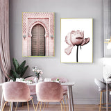 Pink Floral Islamic home decor canva
