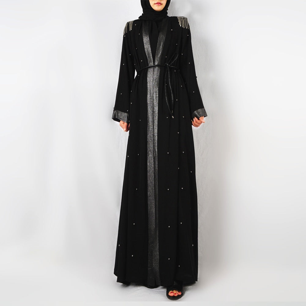 Trendy Chic Black Abaya Kaftan