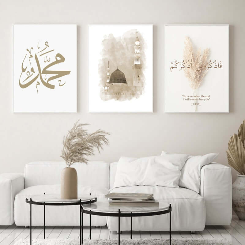Holy masjid islamic muslim home decor