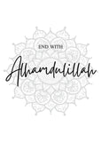 Chic Black white muslim wallart canva