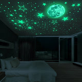 Kids luminous 3d stars wall sticker