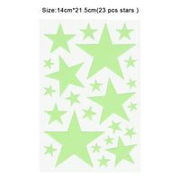 Children luminous 3d stars wall sticker