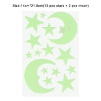Kids luminous 3d stars wall sticker