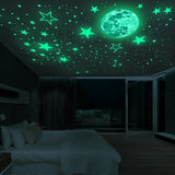 Luminous 3D Stars Wall Sticker