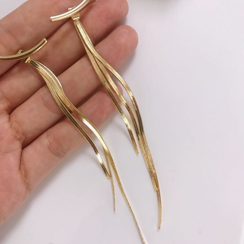 luxury trendy fashion long earring gifts