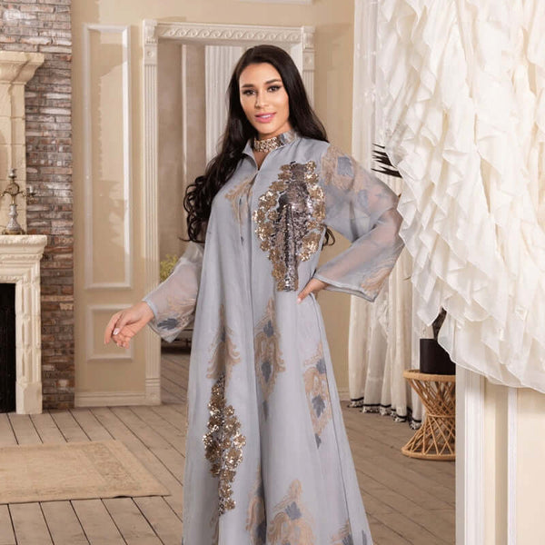 Chic Embroidered Arabic Dress Jalabiya – Ritaj Gifts