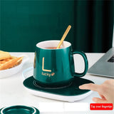 Coffee/Tea Lover Warmer Mug Set
