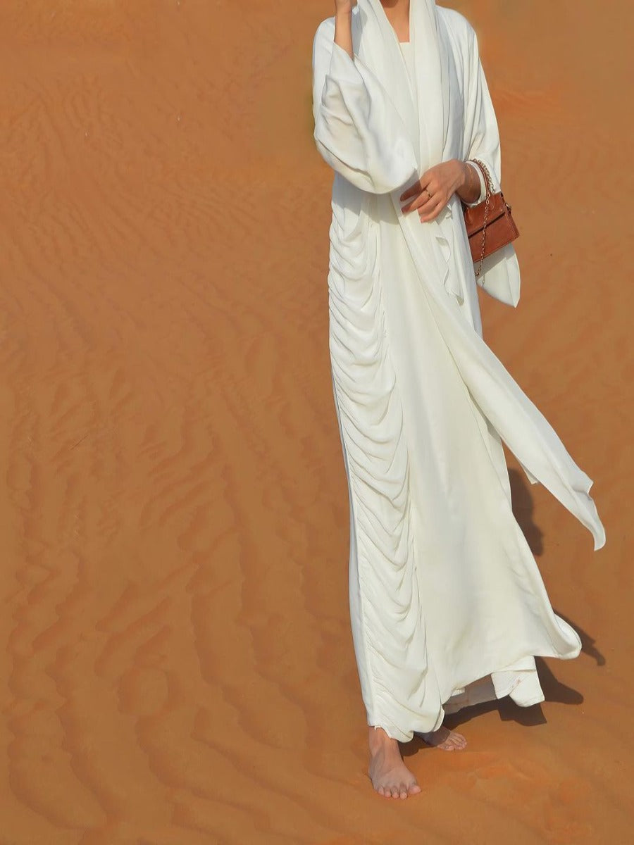 Chic abaya kaftan white islam