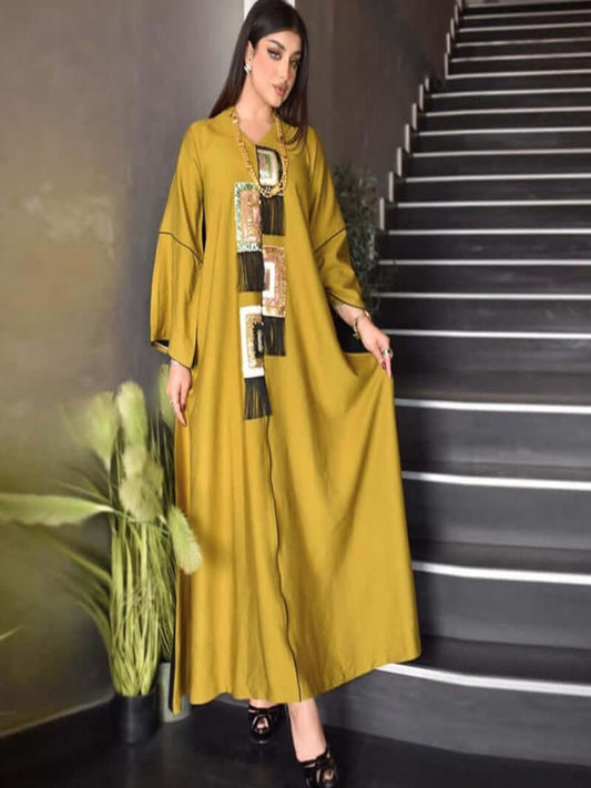 Patchwork Jalabiya Caftan Muslim ramada outfit