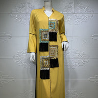 Patchwork Abaya Jalabiya Dress