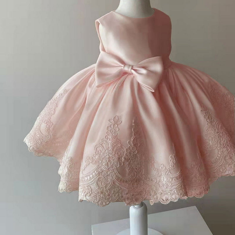 Robe de fête crème pour petite princesse