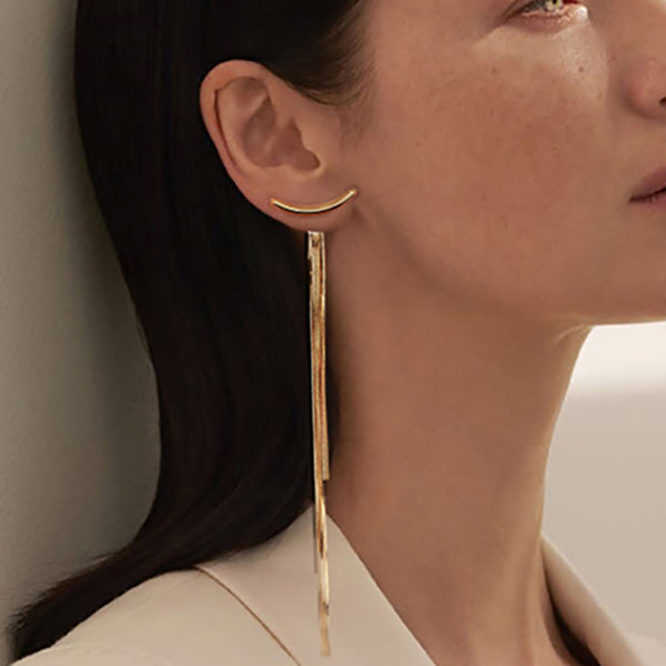 luxury trendy fashion long earring gifts